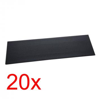 20x Prohibition Skateboard Grip Tape 84x23cm black