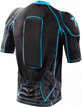 7iDP T-shirt with protectors Flex Body Black-Blue