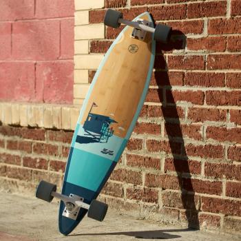 Z-Flex Bamboo Pintail Longboard Blau 38