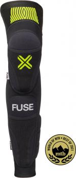 FUSE Protection Rodillera y espinillera Omega con látigo para niños negro-amarillo