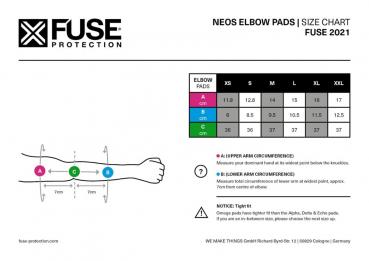 FUSE Protection Coderas Alpha-Rental para niños Negro-Naranja M-L