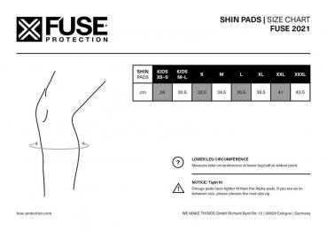 FUSE Protection Rodillera y espinillera Omega incl. látigo negro-amarillo