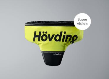 Hövding 3 Bike helmet cover HI-VIS yellow/black OneSize