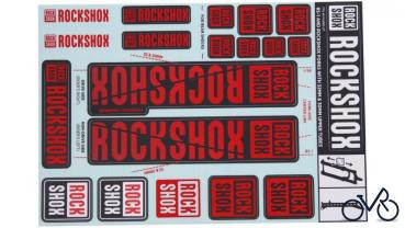 RockShox Conjunto de autocolantes 30/32 mm e RS1