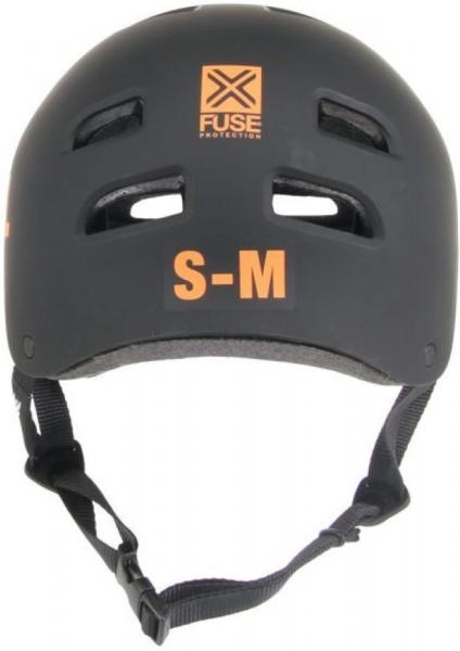 Casco FUSE Protection Icon Alpha Rental Negro-Naranja