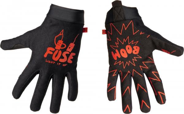 FUSE Protection Guantes Omega Dinamita Negro-Rojo