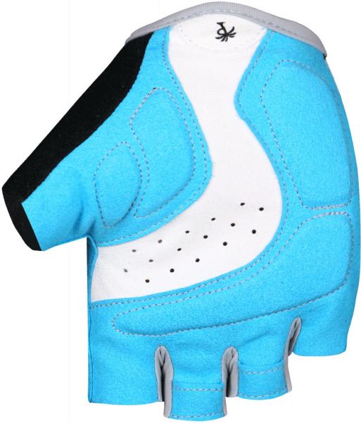 Pedal Palms Polka 2 Kurzfingerhandschuh Weiß Blau